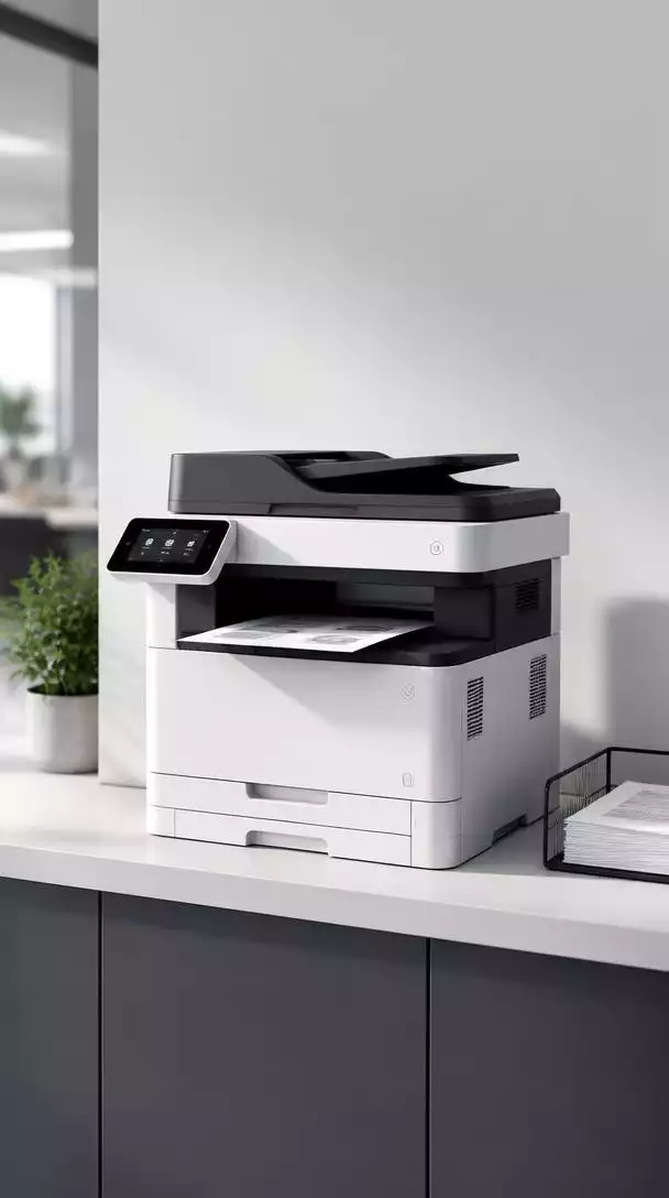 Office printer with efficient workflow