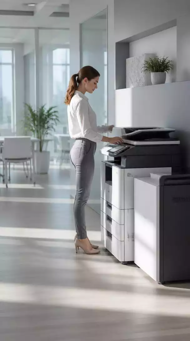 Secure office printing solutions in use