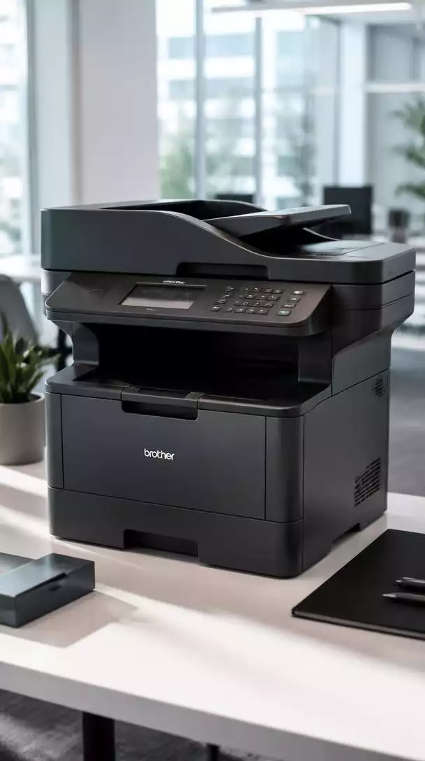 Brother multifunction printer in a modern office setting